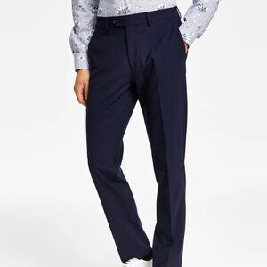 Bar III Men's Navy Blue Slim Fit Wool Suit Pants - Size 33x32